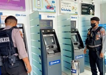 Polres Kotawaringin Barat Imbau Satpam Bank Jangan Lengah saat Bertugas