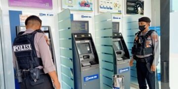 Polres Kotawaringin Barat Imbau Satpam Bank Jangan Lengah saat Bertugas