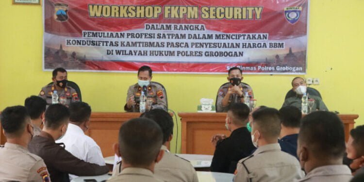 Pemuliaan Profesi Satpam, Polres Grobogan Gelar Workshop