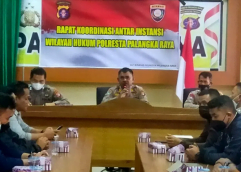 Polresta Palangka Raya Gelar Rakor Bahas HUT ke-42 Satpam