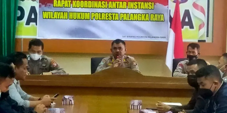 Polresta Palangka Raya Gelar Rakor Bahas HUT ke-42 Satpam