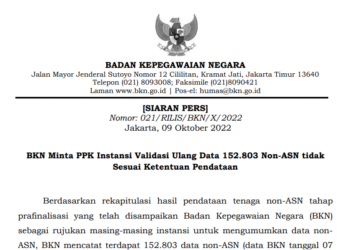 BKN Tolak Ratusan Ribu Data Non ASN, Salah Satunya Satpam