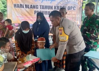 Rayakan Hari Jadi, KBS RI Pasuruan Potong Tumpeng dan Santunan ke Anak Yatim