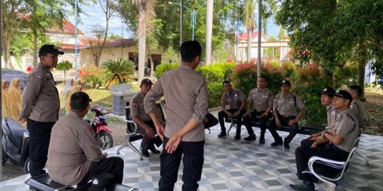 Polres Pidie Jaya Lakukan Pembinaan ke Satpam