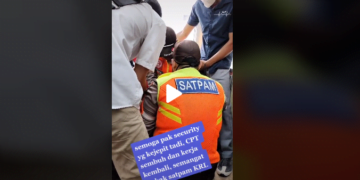 Lindungi Penumpang dari Hujan, Satpam KRL Terjepit Jendela