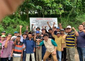 Warga Amankan Aset Lahan, Pasca Kuasa Hukum Buat Pengumuman di Surat Kabar