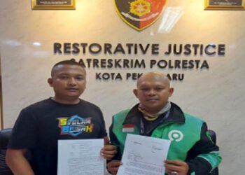 Satpam dan Ojol yang Berseteru di Pekanbaru Pilih Jalur Damai