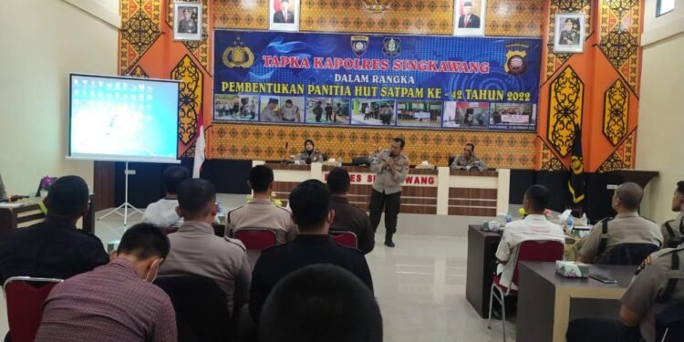Sambut HUT ke-42 Satpam, Polres Singkawang Bentuk Panitia