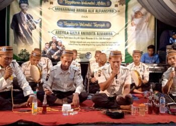 Satpam Sukun Pandai Bermain Rebana