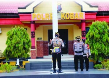 Polres Kobar Giat Sambang dan Persiapan HUT ke-42 Satpam