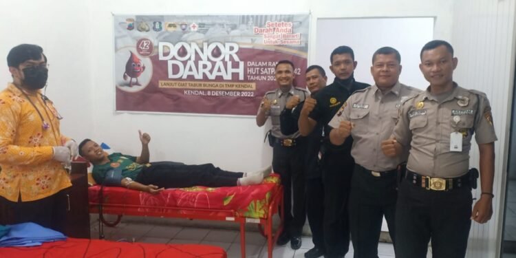 Sambut HUT ke-42 Satpam, APSI Kendal Gelar Donor Darah