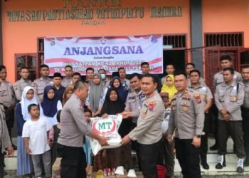 Polres Tapanuli Tengah dan Satpam Anjangsana ke Pantia Asuhan