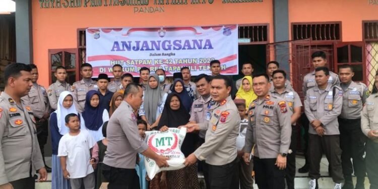 Polres Tapanuli Tengah dan Satpam Anjangsana ke Pantia Asuhan