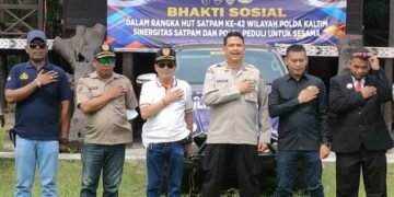 Meriahkan HUT ke-42 Satpam, DPD APSI Kaltim Gelar Baksos