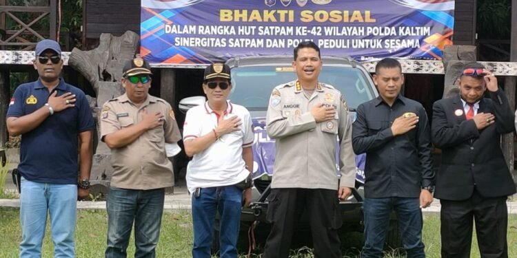 Meriahkan HUT ke-42 Satpam, DPD APSI Kaltim Gelar Baksos