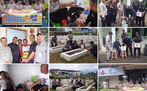 HUT ke-42 Satpam, Polres Batu Gelar Tabur Bunga hingga Donor Darah