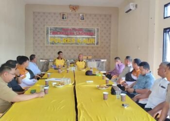 Sukseskan HUT ke-42 Satpam, Polres Kaur Gelar Rakor