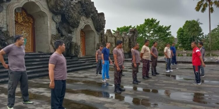 Polres Tabanan Gelar Latihan Fisik dan Kemampuan Skill untuk Satpam