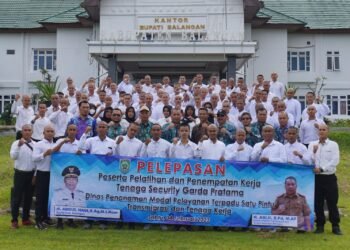 Pemkab Balangan Lepas 75 Peserta Satpam Gada Pratama