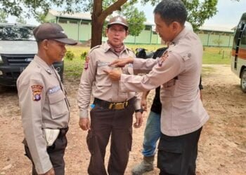 Polres Barito Timur Cek Atribut dan KTA Satpam