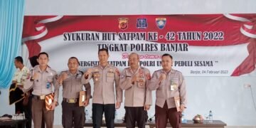 Satpam Masuk Usia Ke-42 Tahun, Polres Banjar Gelar Tasyukuran