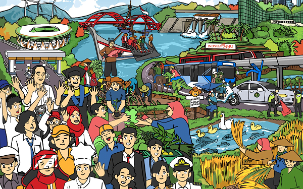 Masukkan Satpam di Poster Animasi, Jokowi Diapresiasi Netizen