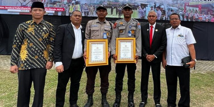 Lindungi Aset Negara, Satpam PTPN V Terima Penghargaan