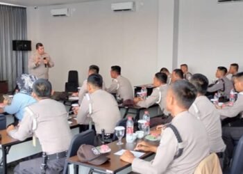 Polres Ogan Ilir Gelar Penyuluhan dan Sosialisasi ke Satpam