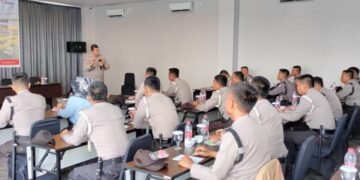 Polres Ogan Ilir Gelar Penyuluhan dan Sosialisasi ke Satpam