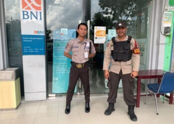 Polres Sukamara Cek Atribut dan Seragam Satpam Bank