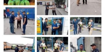 Jelang H-7 Lebaran, KBS RI Sidoarjo Bagikan Nasi Boks ke Rekan Seprofesi Satpam