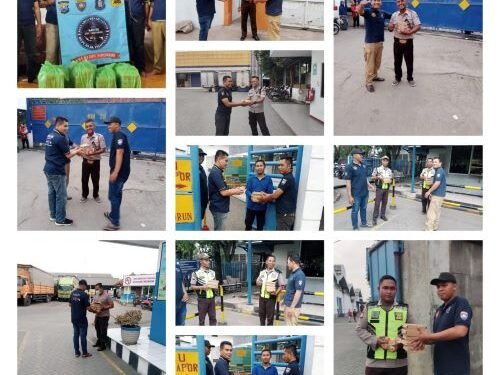 Jelang H-7 Lebaran, KBS RI Sidoarjo Bagikan Nasi Boks ke Rekan Seprofesi Satpam