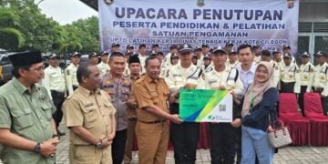 Disnaker Kota Cilegon Gelar Penutupan Diklat Satpam Gada Pratama