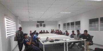 Satpam di Brebes Ikut Latihan Penanganan Tindak Terorisme dan Perampokan