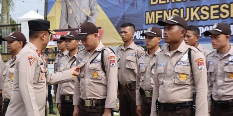 Konsolidasi Satpam Bertema ‘Bersama Polri Satpam Siap Mensukseskan Pemilu 2024’