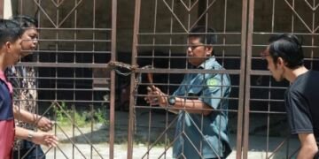 Pengosongan SPBU, Petugas Keamanan Disemprot Pakai APAR