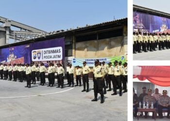 Sebanyak 240 Satpam Apel Konsolidasi Tingkatkan Kamtibmas di Gresik