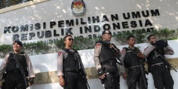 Sebanyak 2.100 Personel Gabungan Amankan Penetapan Nomor Urut Pilpres di KPU