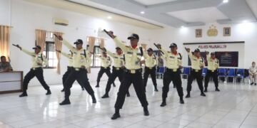 HUT Ke-43 Satpam, Satbinmas Polres Prabumulih Gelar Lomba Tingkat dan Drill