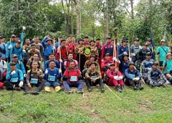 Serunya 80 Satpam Ikut Lomba Lintas Alam Trekking Gunung Bintan