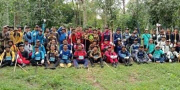 Serunya 80 Satpam Ikut Lomba Lintas Alam Trekking Gunung Bintan