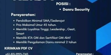 Wira Jala Perkasa Membutuhkan Danru Satpam, Ini Syaratnya
