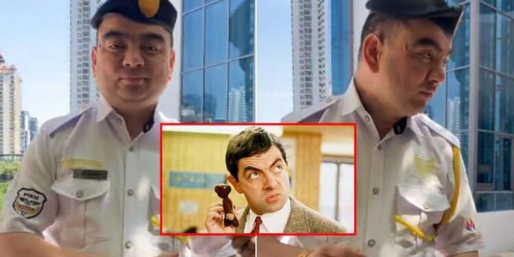 Viral Sekuriti Mirip Mr. Bean di Kuala Lumpur Malaysia