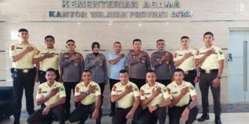 Satpam Kanwil Kemenag Aceh Ikut Pembinaan di Polda Aceh