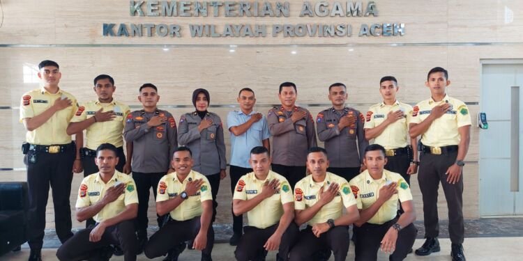 Satpam Kanwil Kemenag Aceh Ikut Pembinaan di Polda Aceh