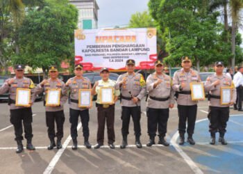 Tangkap Maling Motor, Satpam di Labuhan Ratu Raih Penghargaan Kapolresta