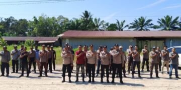 Kasat Binmas Polres Bengkalis Sidak Atribut Satpam saat Bertugas