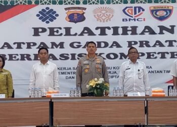 Rekrut Satpam Berkualifikasi Gada Pratama bersama OIKN, Polda Kaltim dan BMCI