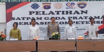 Rekrut Satpam Berkualifikasi Gada Pratama bersama OIKN, Polda Kaltim dan BMCI
