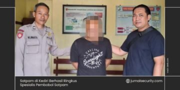 Satpam di Kediri Berhasil Ringkus Spesialis Pembobol Satpam